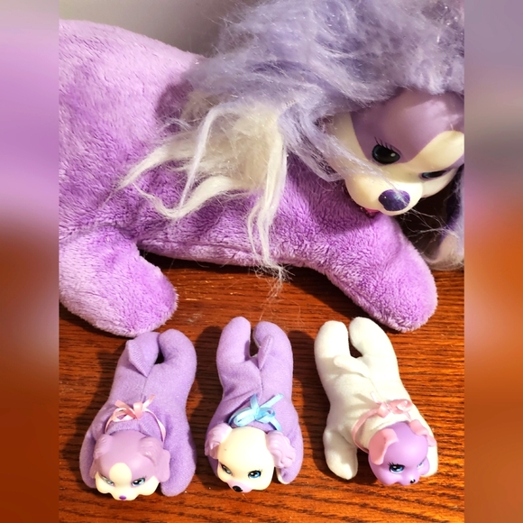 Puppy Surprise " Coco" Stuffed Animal Purple - Picture 2 of 9